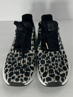 Adidas Swift Run Women's Sz 7.5 Cheetah Leopard Animal Print Black White